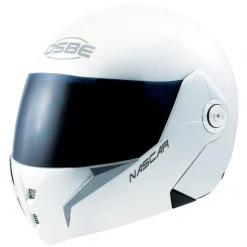 Osbe Italy - Nascar White - Motorcycle Helmet - High Quality - Made in Italy - Avvenice
