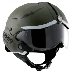 Osbe Italy - Tornado Mat Green Military Graphic - Motorcycle Helmet - High Quality - Made in Italy - Avvenice