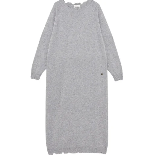 Ottod'Ame - Cashmere Blend Long Dress - Grey - Dresses - Luxury Exclusive Collection - Avvenice