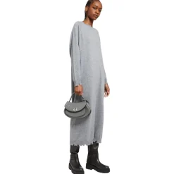 Ottod'Ame - Cashmere Blend Long Dress - Grey - Dresses - Luxury Exclusive Collection - Avvenice