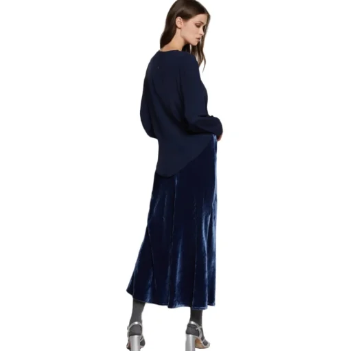 Ottod'Ame - Crew Neck Shirt with Knot Detail - Blue - Shirt - Luxury Exclusive Collection - Avvenice