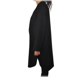 Ottod'Ame - Double Breasted Coat - Black - Jacket - Luxury Exclusive Collection - Avvenice