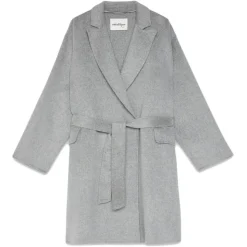 Ottod'Ame - Double-Breasted Coat with Belt - Grey - Jacket - Luxury Exclusive Collection - Avvenice