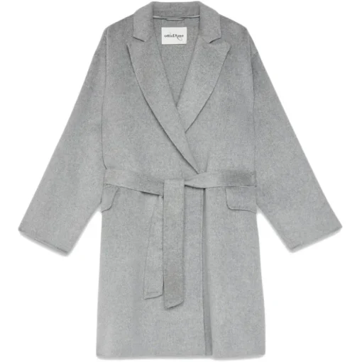 Ottod'Ame - Double-Breasted Coat with Belt - Grey - Jacket - Luxury Exclusive Collection - Avvenice