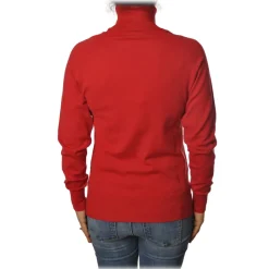 Ottod'Ame - High Neck Sweater - Red - Sweater - Luxury Exclusive Collection - Avvenice