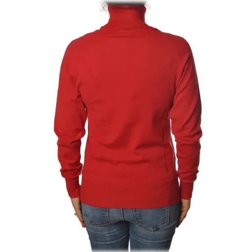 Ottod'Ame - High Neck Sweater - Red - Sweater - Luxury Exclusive Collection - Avvenice