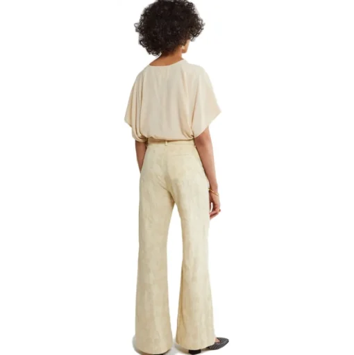 Ottod'Ame - Short Sleeve Blouse with Buttons - Cream - Shirt - Luxury Exclusive Collection - Avvenice