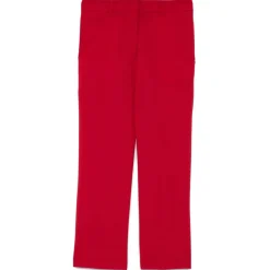Ottod'Ame - Straight Leg Trousers in Combed Fabric - Red - Trousers - Luxury Exclusive Collection - Avvenice