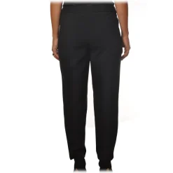 Ottod'Ame - Trousers with Tapered Leg - Black - Trousers - Luxury Exclusive Collection - Avvenice