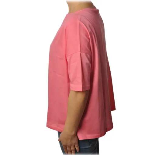 Ottod'Ame - T-Shirt with Boat Neckline - Pink - T-Shirt - Luxury Exclusive Collection - Avvenice