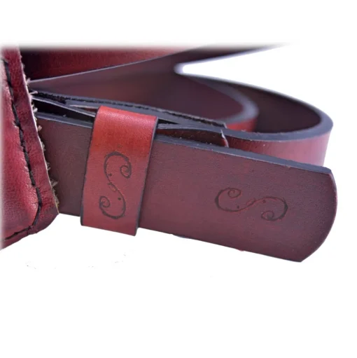 PangaeA - PangaeA Belt - Bordeaux - PangaeA Accessories - Artisan Leather Belt - Avvenice