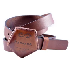 PangaeA - PangaeA Belt - Brown - PangaeA Accessories - Artisan Leather Belt - Avvenice