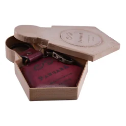 PangaeA - PangaeA Keychain - Bordeaux - Suspenders PangaeA Y - Artisan Leather Keychain - Avvenice