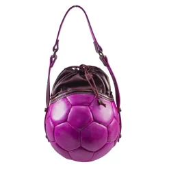 PangaeA - PangaeA Prima Pelle Bag - Pink Bordeaux - Original Model - Artisan Leather Casual Handbag - Avvenice