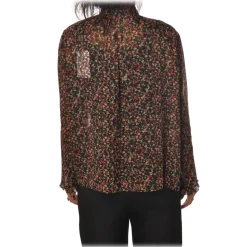 Patrizia Pepe - Blouse in Floral Pattern - Black/Pattern - Shirt - Made in Italy - Luxury Exclusive Collection - Avvenice