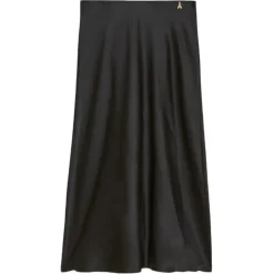 Patrizia Pepe - Glossy Fabric Midi Skirt - Black - Skirt - Made in Italy - Luxury Exclusive Collection - Avvenice