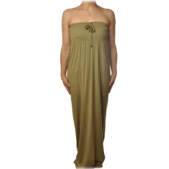 Patrizia Pepe - Long Bustier Model Dress - Light Military Green - Dress - Made in Italy - Luxury Exclusive Collection - Avvenice