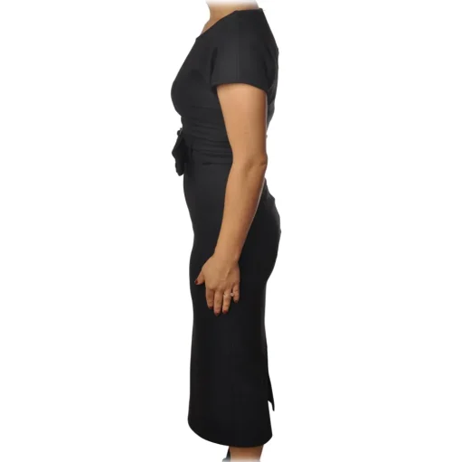 Patrizia Pepe - Midi Sheath Dress - Black - Dress - Made in Italy - Luxury Exclusive Collection - Avvenice