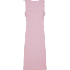 Patrizia Pepe - Sheath Dress with Draping - Antique Pink - Made in Italy - Luxury Exclusive Collection - Avvenice