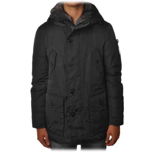 Peuterey - Hasselblad Jacket 3/4 Model with Drawstring - Blue - Jacket - Luxury Exclusive Collection - Avvenice