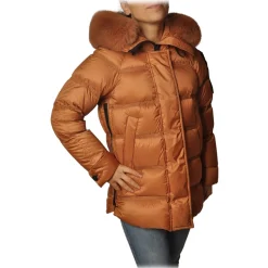 Peuterey - Oversized Quilted Down Jacket Takan Model - Orange - Jacket - Luxury Exclusive Collection - Avvenice