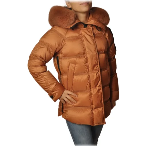 Peuterey - Oversized Quilted Down Jacket Takan Model - Orange - Jacket - Luxury Exclusive Collection - Avvenice