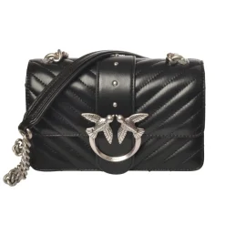 Pinko - Bag Love Mini Icon v Quilt with Studs and Logo - Black - Bag - Made in Italy - Luxury Exclusive Collection - Avvenice