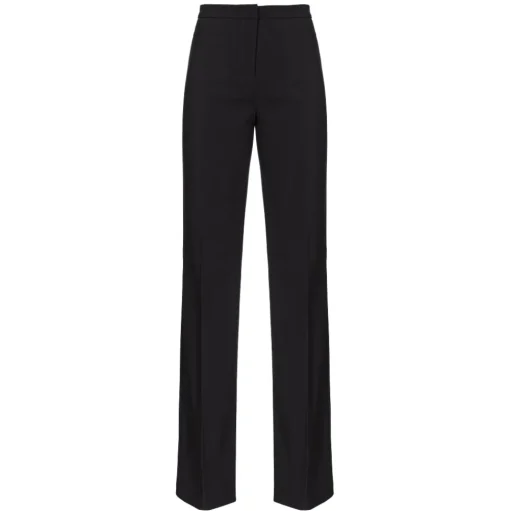 Pinko - Crepe Fabric Flare Trousers - Black - Trousers - Made in Italy - Luxury Exclusive Collection - Avvenice