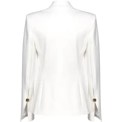 Pinko - Elongated Single-Breasted Blazer - White - Jacket - Made in Italy - Luxury Exclusive Collection - Avvenice