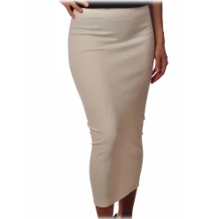 Pinko - Longuette Skirt Zonzoli3 Calf Length - White - Skirt - Made in Italy - Luxury Exclusive Collection - Avvenice