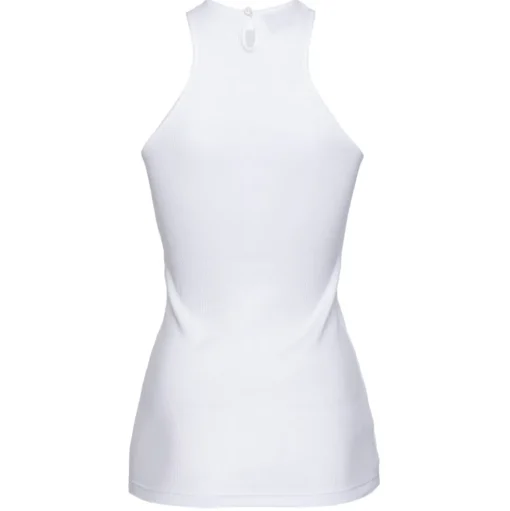 Pinko - Milleraies Cotton Tank Top with Logo - White - Top - Made in Italy - Luxury Exclusive Collection - Avvenice