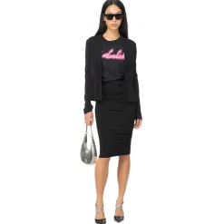 Pinko - Pencil Skirt with Ruffle - Black - Skirt - Made in Italy - Luxury Exclusive Collection - Avvenice