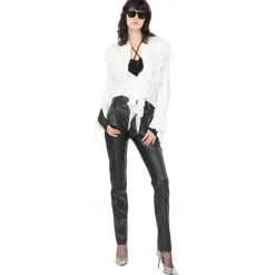 Pinko - Ruffled Blouse - White - Shirts - Made in Italy - Luxury Exclusive Collection - Avvenice