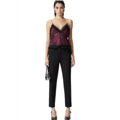Pinko - Spotted Animal Print Short Top - Black/Pink - Top - Made in Italy - Luxury Exclusive Collection - Avvenice
