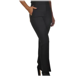 Pinko - Trousers MrBrown Slim Flare with Chains - Black - Trousers - Made in Italy - Luxury Exclusive Collection - Avvenice