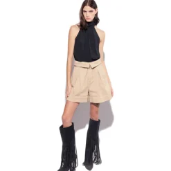 Pinko - Viscose Top with Ribbon - Black - Top - Made in Italy - Luxury Exclusive Collection - Avvenice