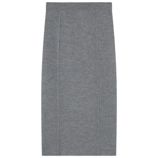 Pinko - Wool Knit Long Skirt - Grey - Skirt - Made in Italy - Luxury Exclusive Collection - Avvenice