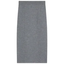 Pinko - Wool Knit Long Skirt - Grey - Skirt - Made in Italy - Luxury Exclusive Collection - Avvenice
