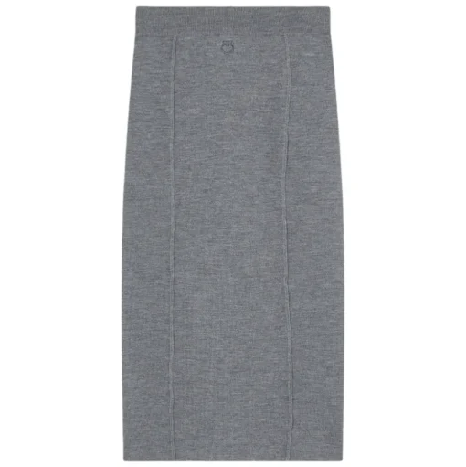 Pinko - Wool Knit Long Skirt - Grey - Skirt - Made in Italy - Luxury Exclusive Collection - Avvenice