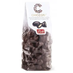 Pistì - Chiccosi - Almonds Covered with Extra Dark Chocolate - Fine Pastry Hand Wrapped - Avvenice