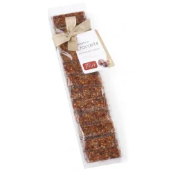 Pistì - Crunchy Tocchetti with Hazelnuts from Sicily - Fine Pastry in Transparent Case with Bow - Avvenice