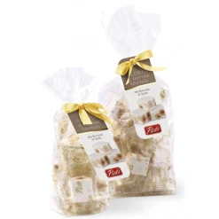 Pistì - Soft Nougat Chunks with Sicilian Hazelnuts - Fine Pastry in Envelope with Bow - 100 g - Avvenice