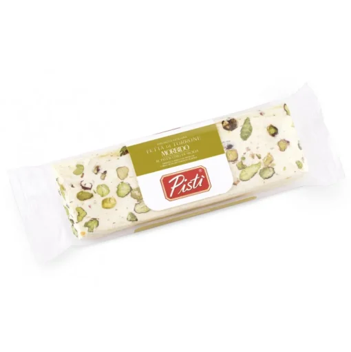 Pistì - Soft Nougat Slice with Sicilian Pistachio - Fine Pastry in Flow Pack - Avvenice