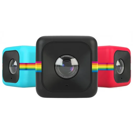Polaroid - Polaroid Cube+ Live Streaming Wi-Fi Mini Lifestyle Action Camera - Full HD 1440p - Action Sports Cameras - Black - Avvenice