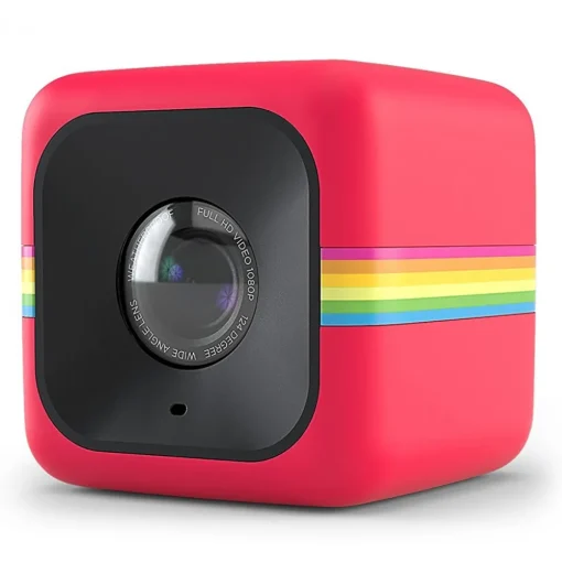 Polaroid - Polaroid Cube Lifestyle Action Camera - Full HD 1080p - Action Sports Cameras - Red - Avvenice