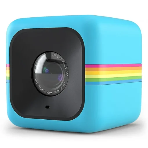 Polaroid - Polaroid Cube+ Wi-Fi Mini Lifestyle Action Camera - Full HD 1440p - Action Sports Cameras - Blue - Avvenice