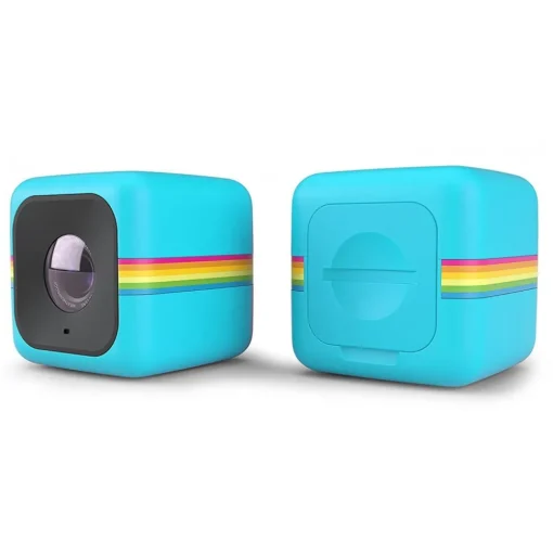 Polaroid - Polaroid Cube+ Wi-Fi Mini Lifestyle Action Camera - Full HD 1440p - Action Sports Cameras - Blue - Avvenice