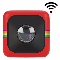 Polaroid - Polaroid Cube+ Wi-Fi Mini Lifestyle Action Camera - Full HD 1440p - Action Sports Cameras - Red - Avvenice