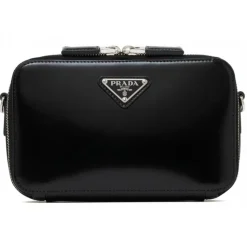Prada - Black Brique Bag - Prada Exclusive Luxury Collection - Avvenice