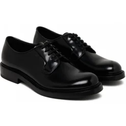 Prada - Black Derby Shoes - Prada Exclusive Luxury Collection - Avvenice